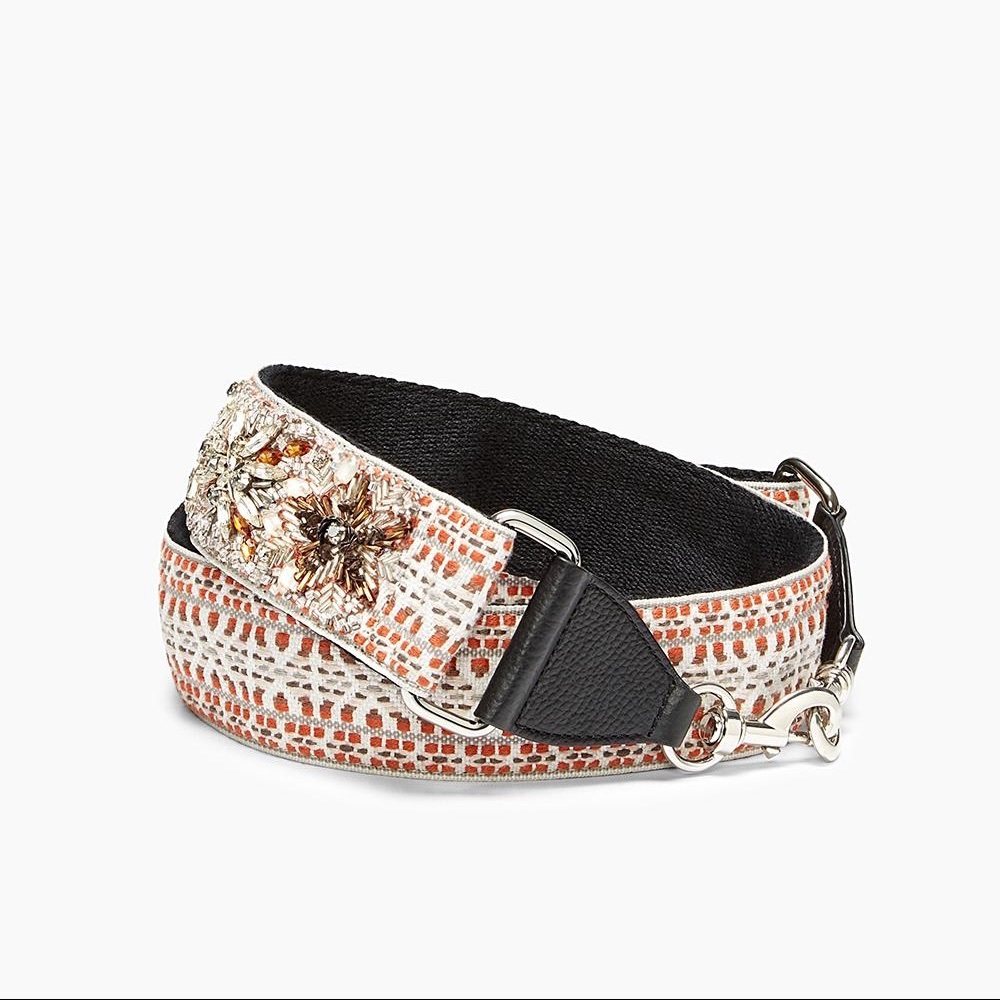 Rebecca Minkoff Jacquard Adjustable Guitar Strap for Bags